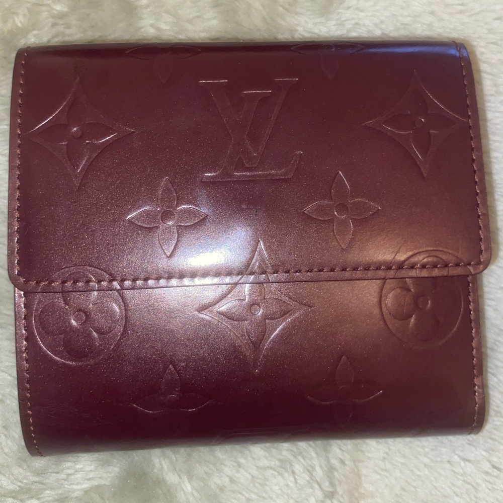 Louis Vuitton Monogram Vernis Elise Amarante Wallet
